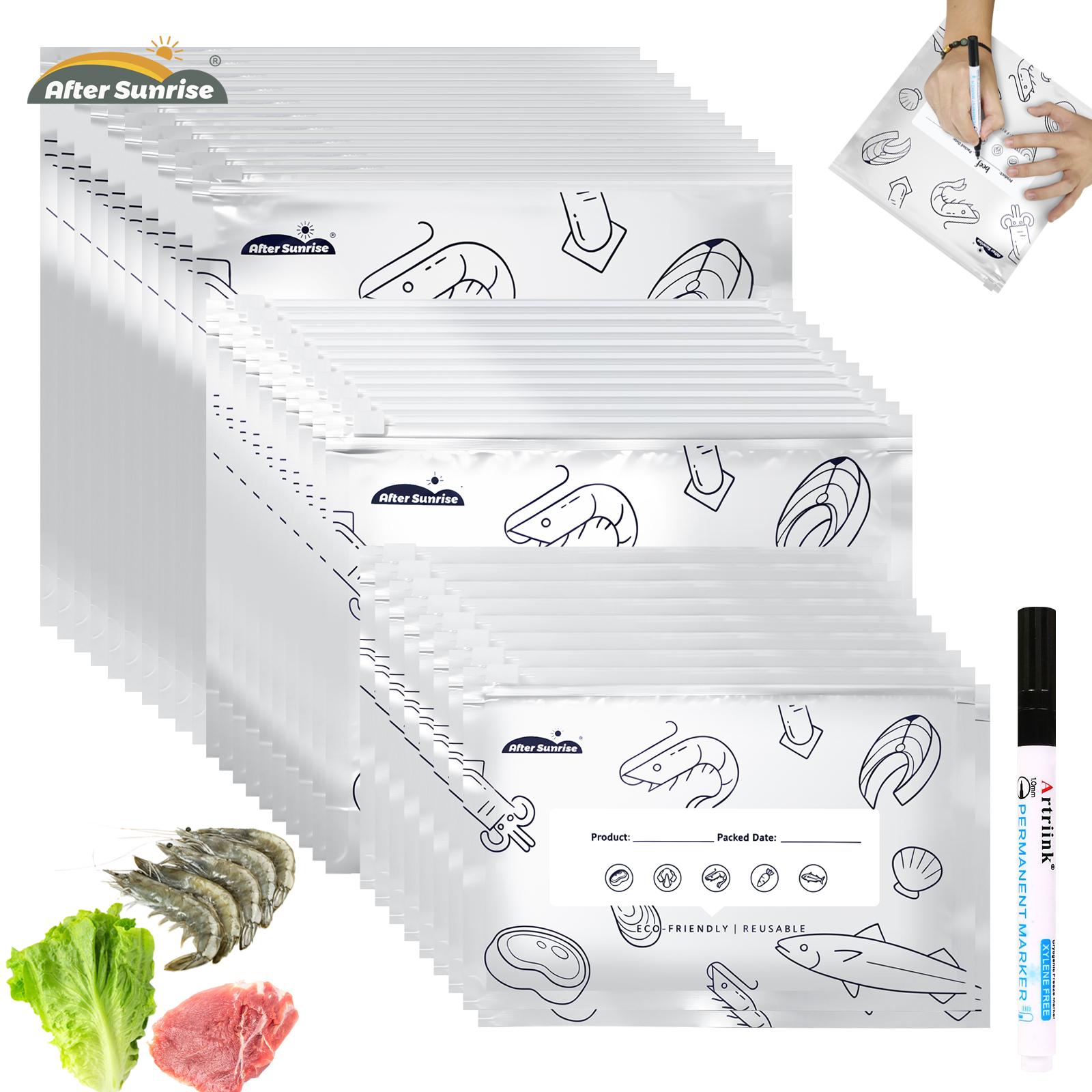 Food Storage Label - 【Refrigerated Food】Reusable Aluminum Foil Sealable Storage