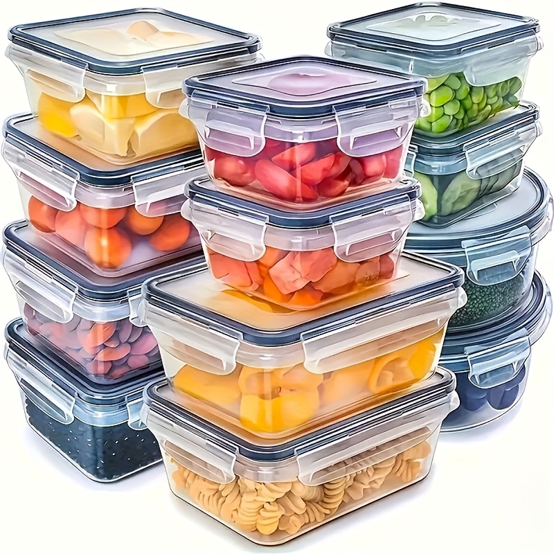 Food Storage Method - 8Pcs Set Includes 4 Containers and