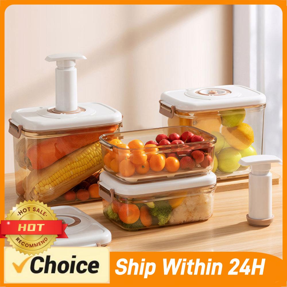 Food Storage Vacuum Containers - Vacuum Food Storage Container with Vacuum
