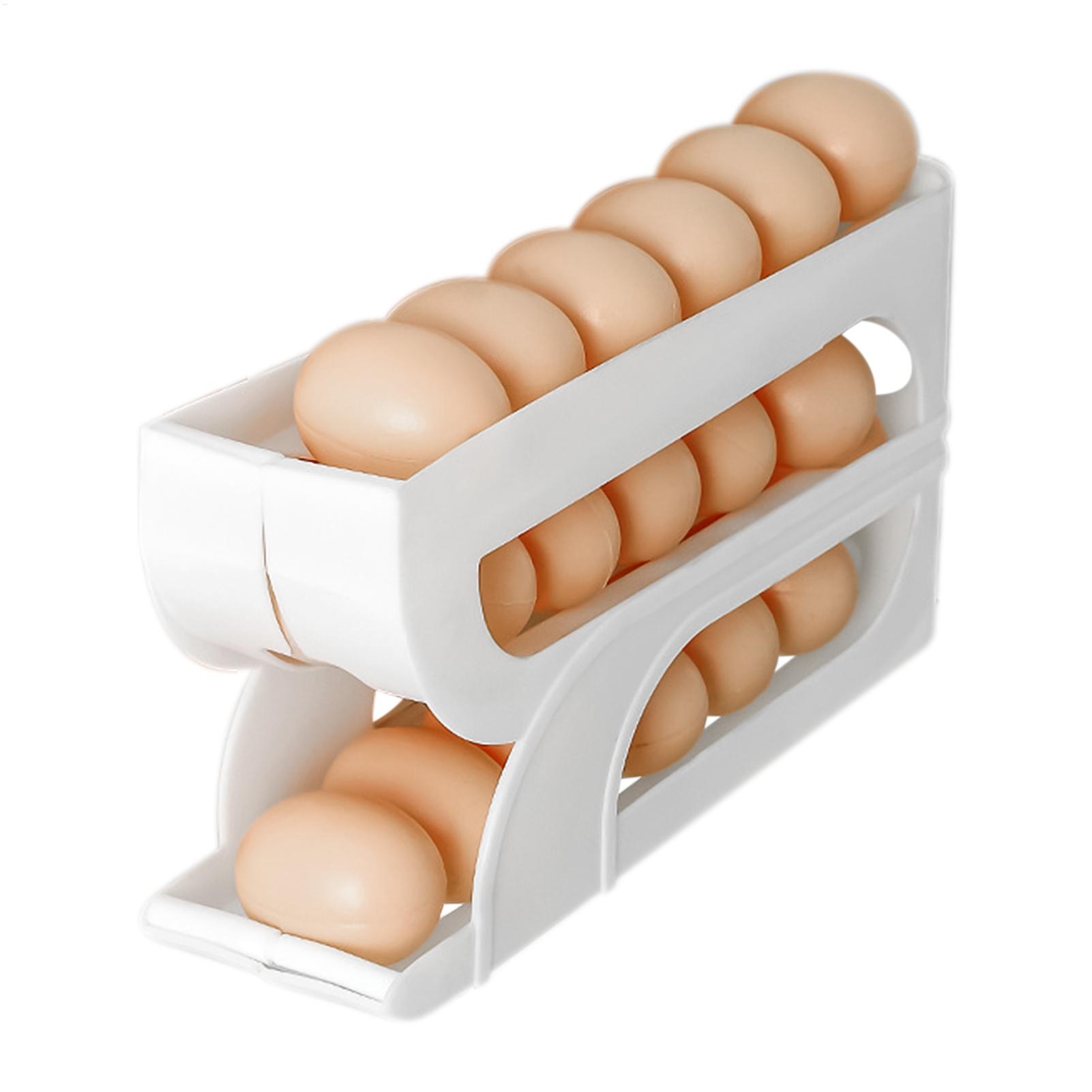 Food Storage Dispenser - Egg Dispenser for Refrigerator 3 Tiers