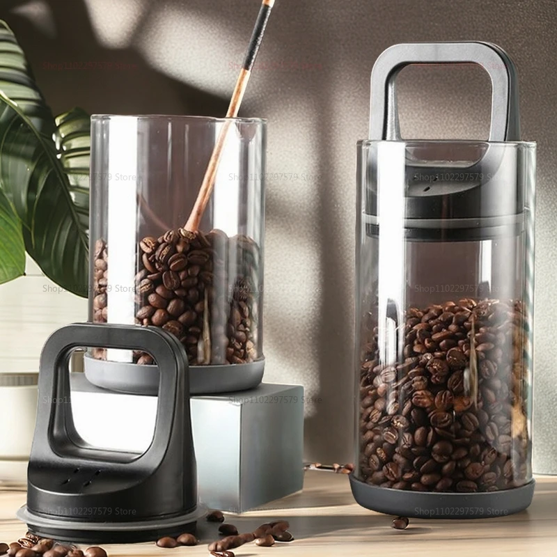 Food Storage Vacuum Containers - Coffee Beans Vacuum Sealed Tank Transparent