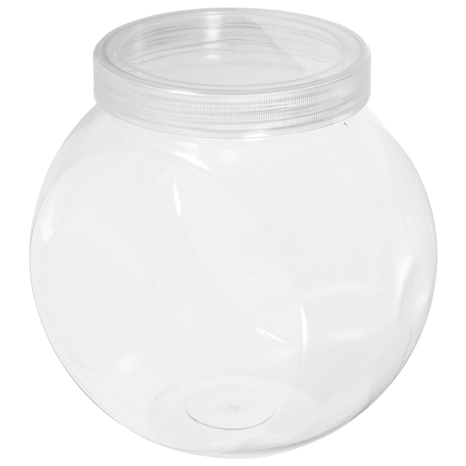 Food Storage Containers With Lids - 3Pcs Clear Sweet Jar 1500Ml Round