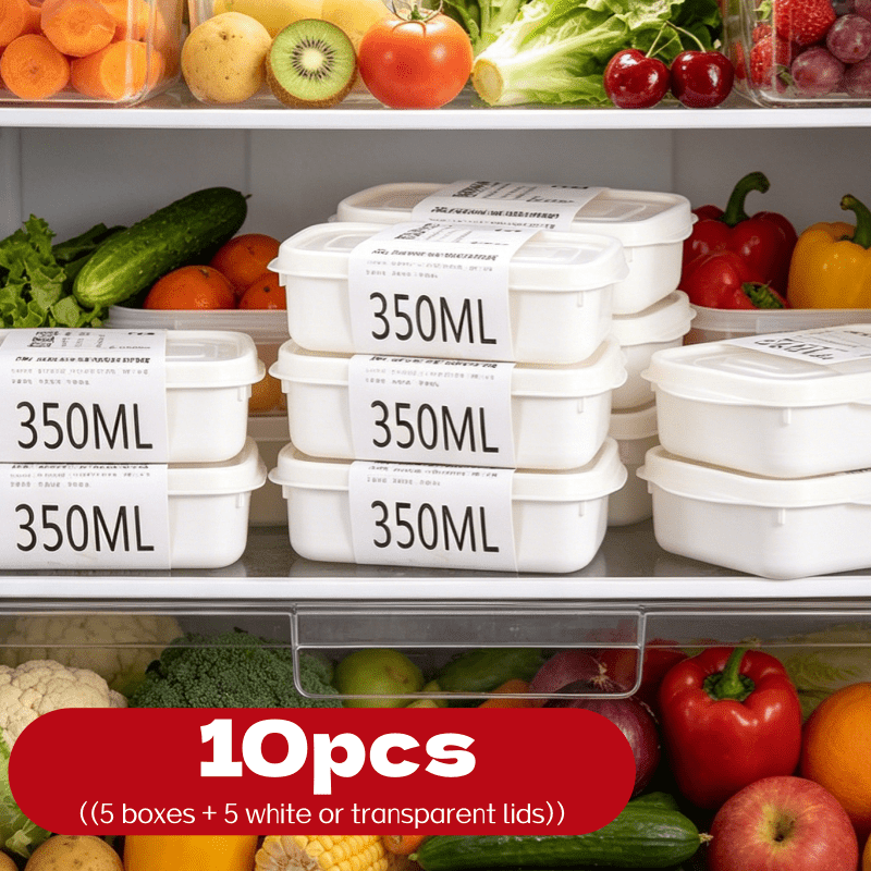 Food Storage Method - 10Pcs Reusable Stackable Food Storage Box