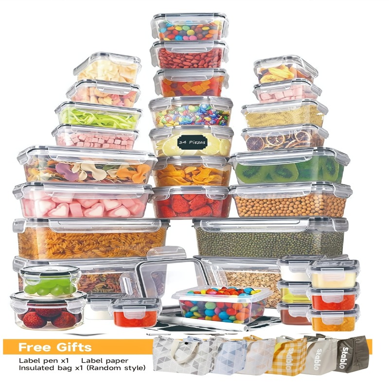 Food Storage Canister - 48PCS BPA-Free Food Storage Set –