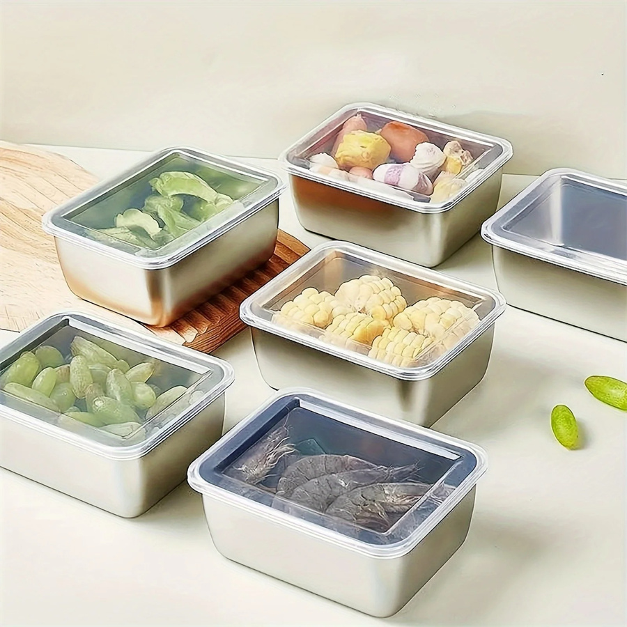 Food Storage Method - 1/3/5pcs Stainless Steel Food Storage Box