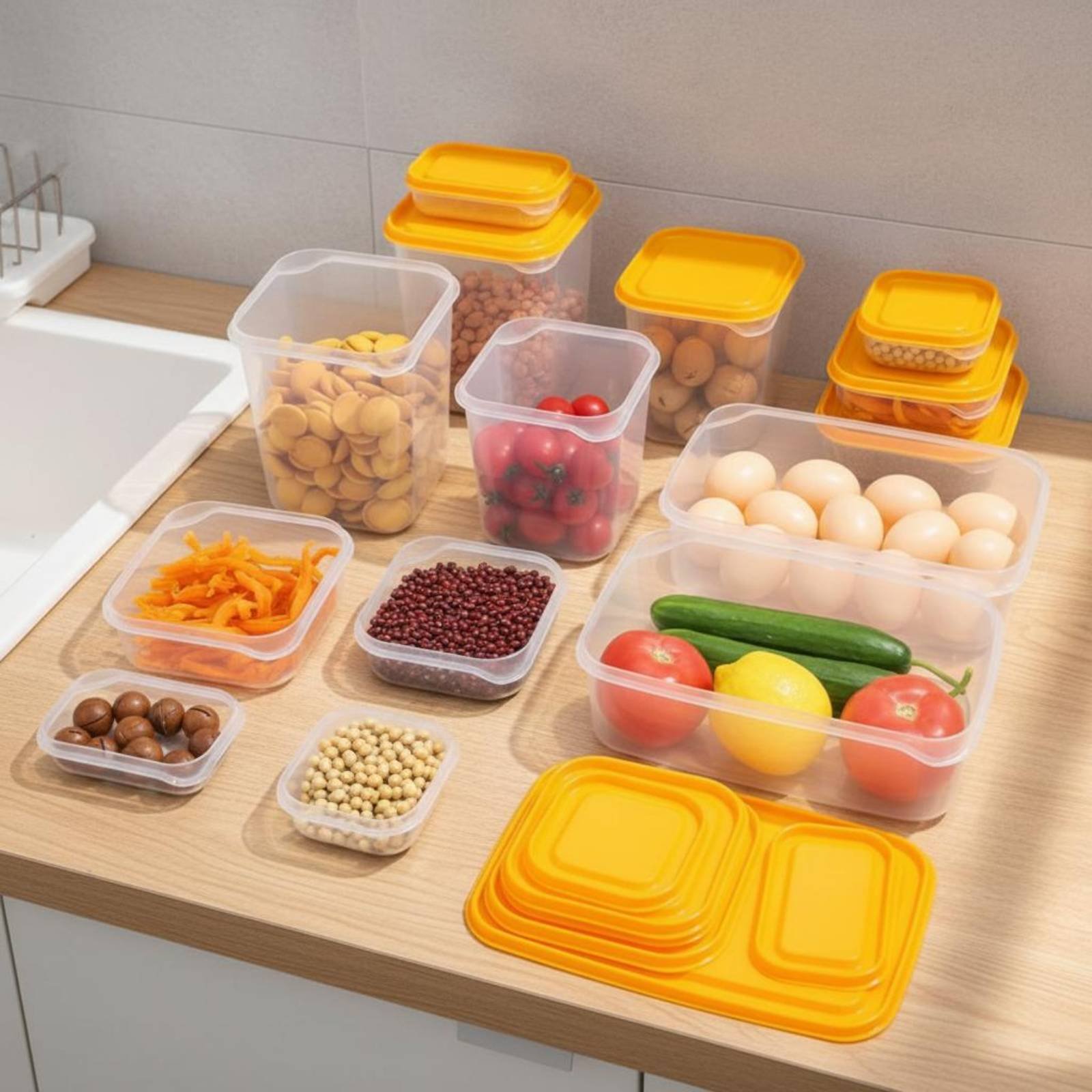 17 Pieces Fridge Storage Box S - Food Storage Containers With Lids recension och pris