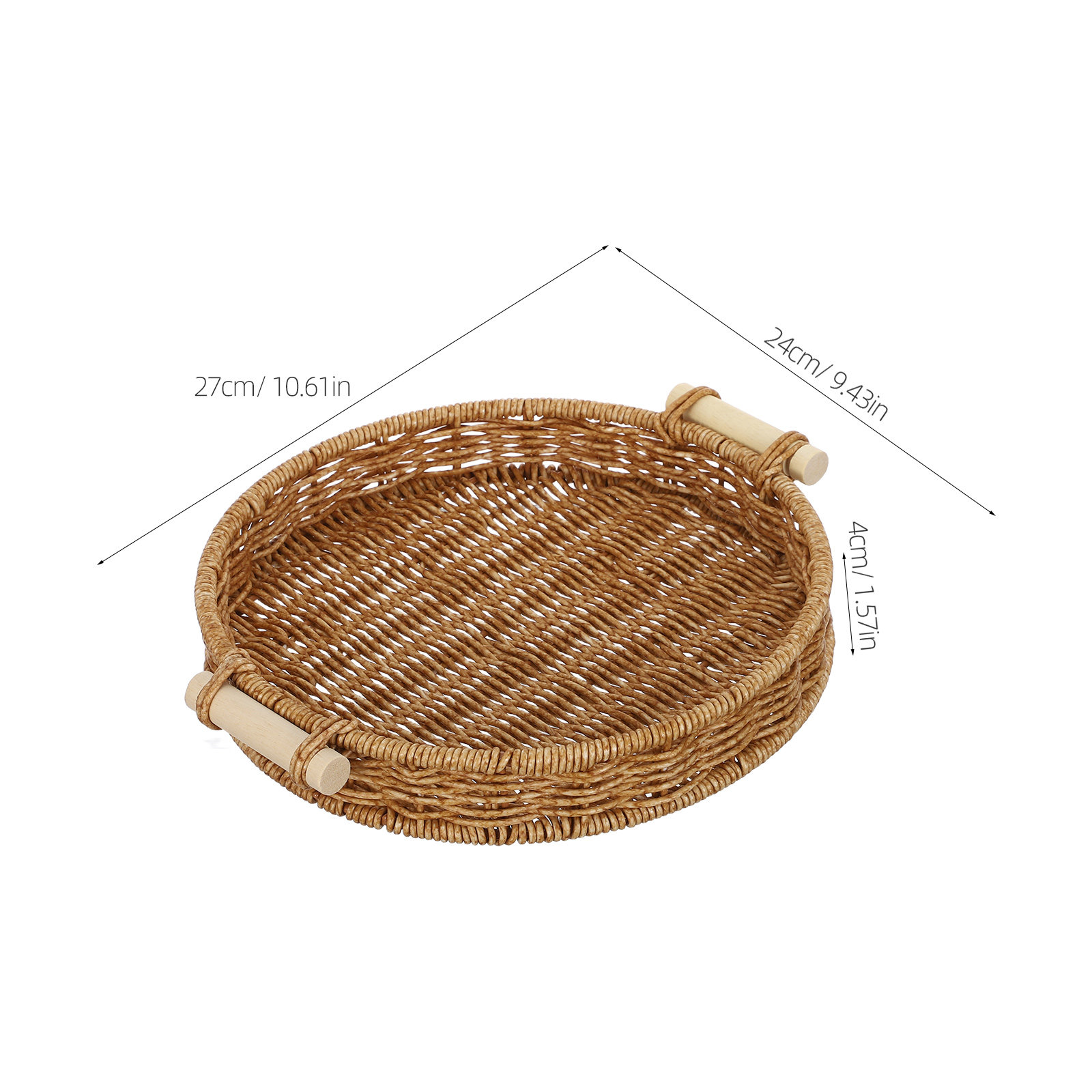 Imitation Rattan Bread Basket  - Food Storage Handling recension och pris