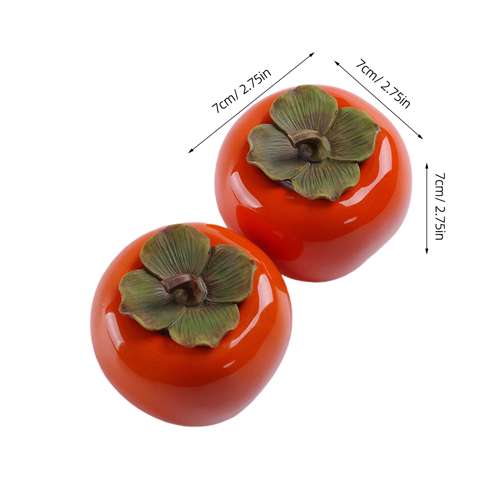 2Pcs Orange Persimmon Style Ce - Food Storage Canister recension och pris