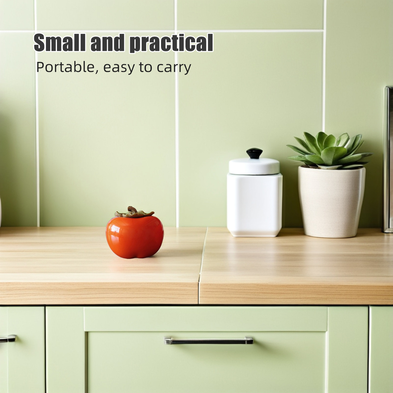 2Pcs Orange Persimmon Style Ce - Food Storage Canister recension och pris