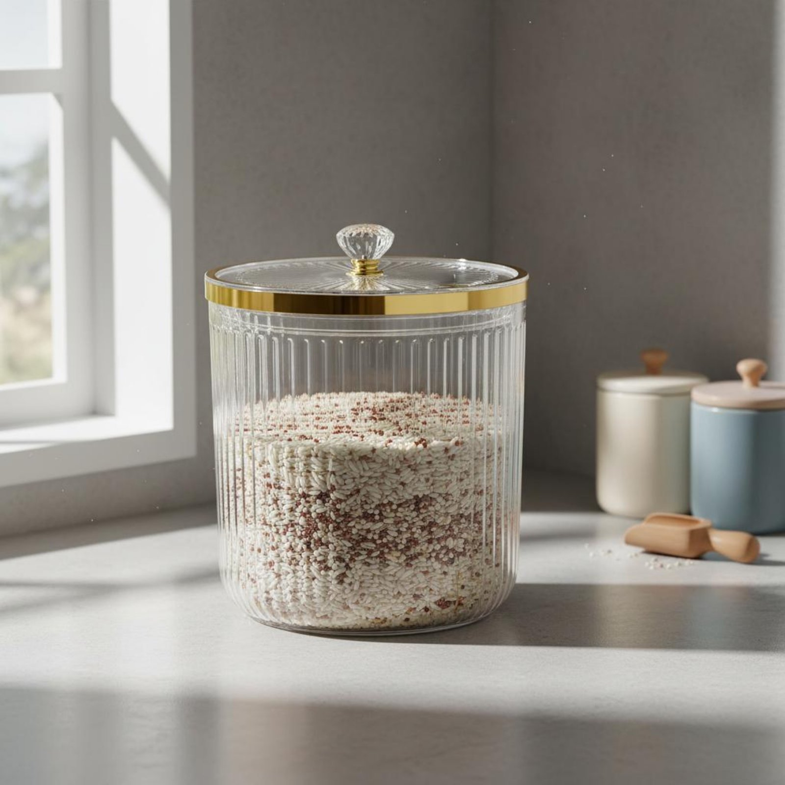 Dry Food Storage Container Wid - Food Storage Canister recension och pris