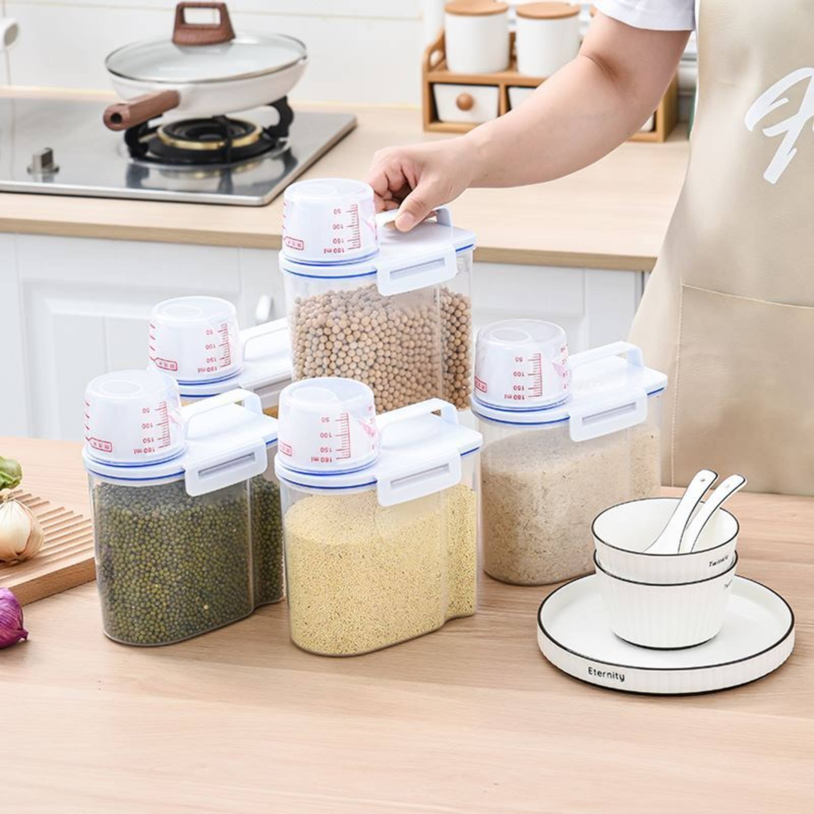 Rice Storage Container Safe Ri - Food Storage Dispenser recension och pris