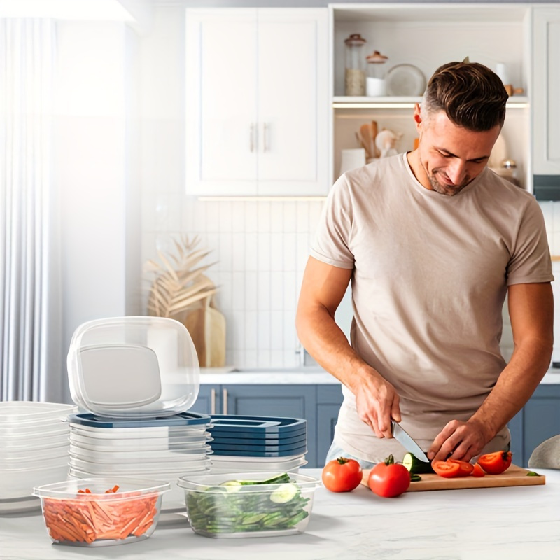 A Set of 6 Transparent Stackab - Food Storage Canister recension och pris