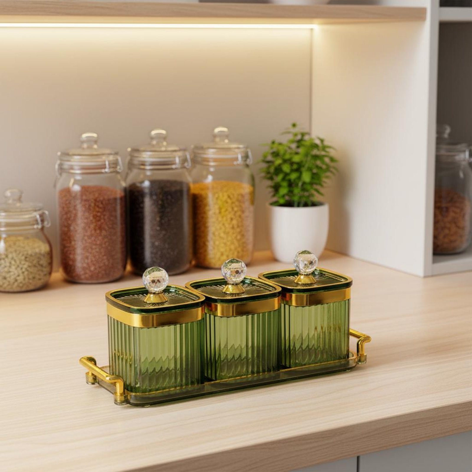 Decorative Snack Container Set - Food Storage Canister recension och pris