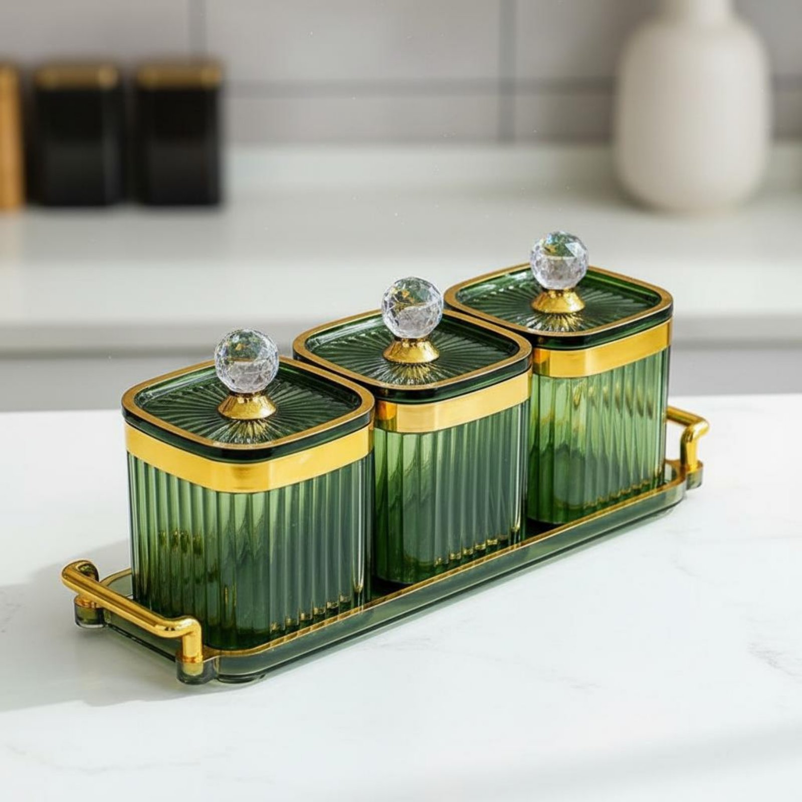Decorative Snack Container Set - Food Storage Canister recension och pris