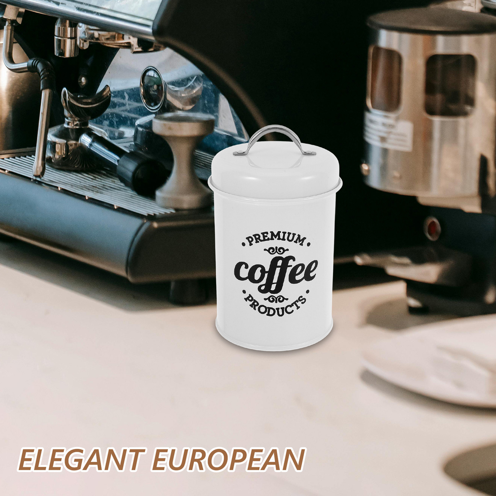 Elegant Airtight Iron Canister - Food Storage Canister recension och pris