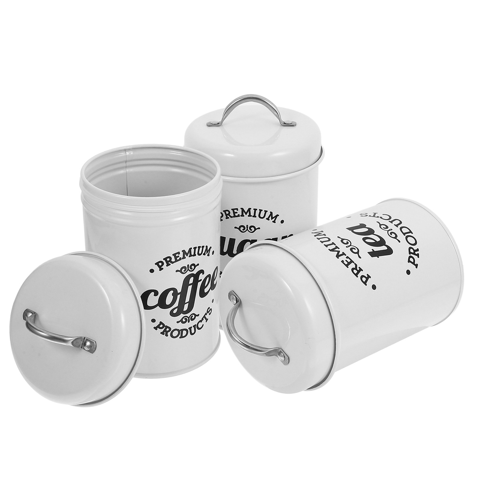Elegant Airtight Iron Canister - Food Storage Canister recension och pris