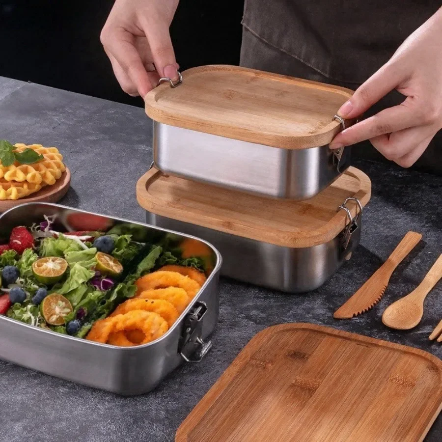 New 304 Stainless Steel Bamboo - Food Storage Method recension och pris