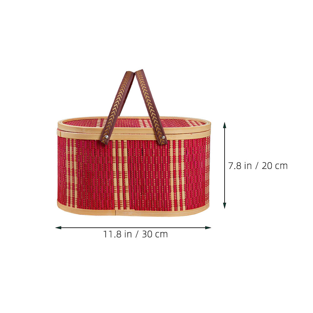 Oval Shaped Bamboo Woven Baske - Food Storage Handling recension och pris