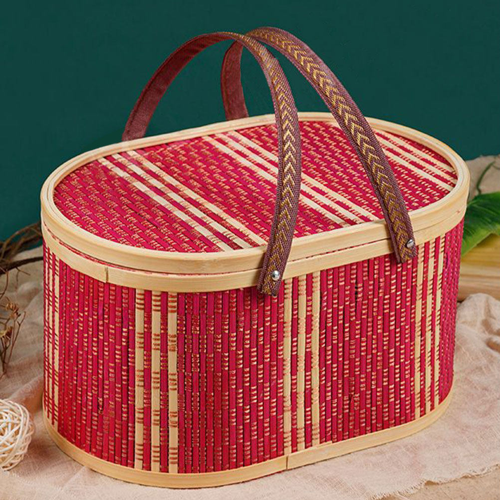 Oval Shaped Bamboo Woven Baske - Food Storage Handling recension och pris