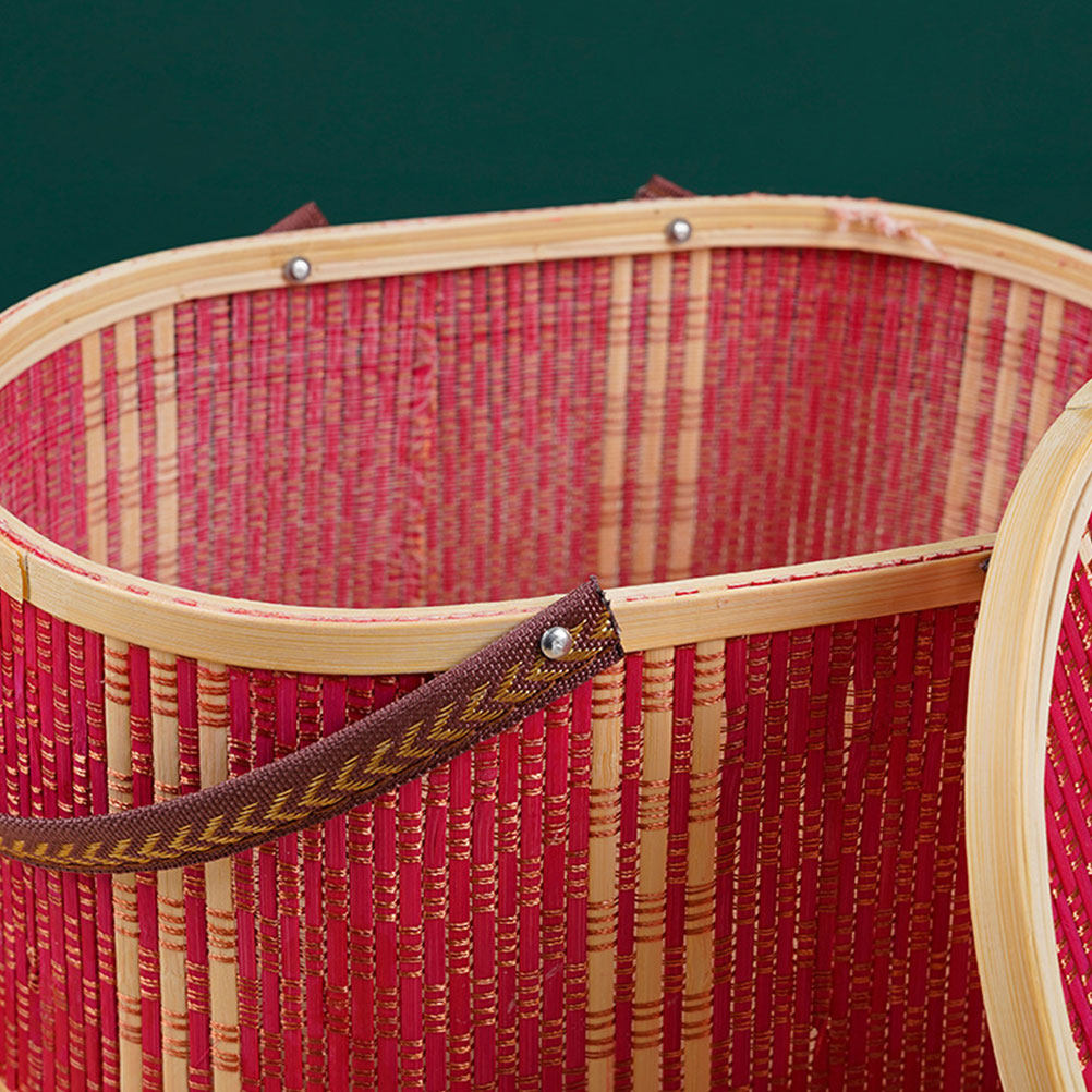 Oval Shaped Bamboo Woven Baske - Food Storage Handling recension och pris