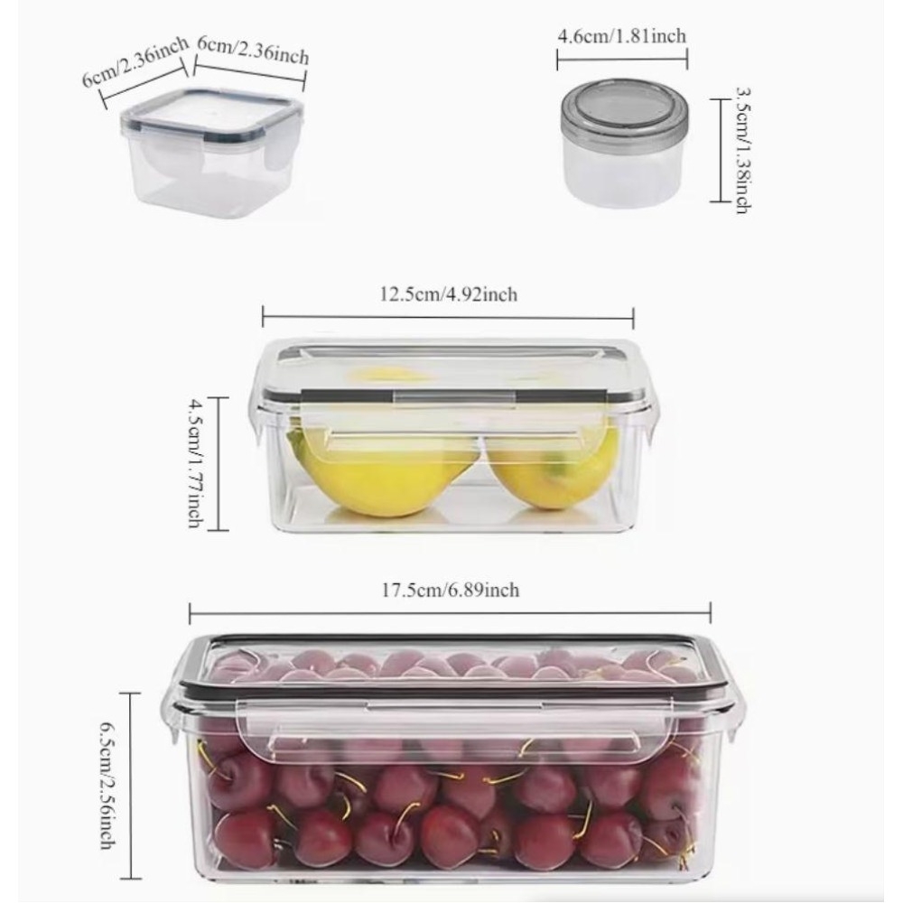 4-Piece Clear Food Storage Con - Food Storage Canister recension och pris