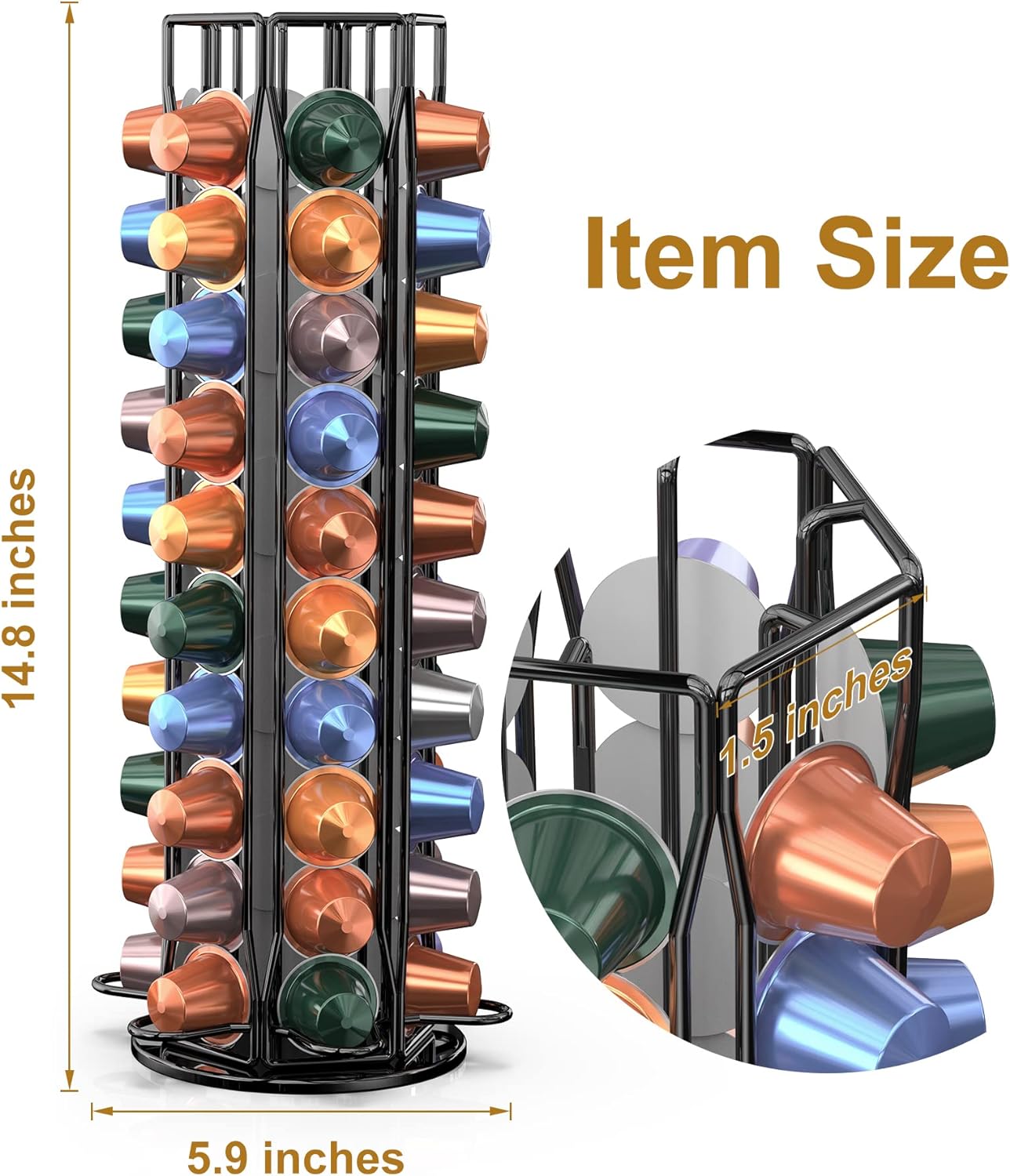 Coffee Pod Holder for Nespress - Food Storage Xl recension och pris