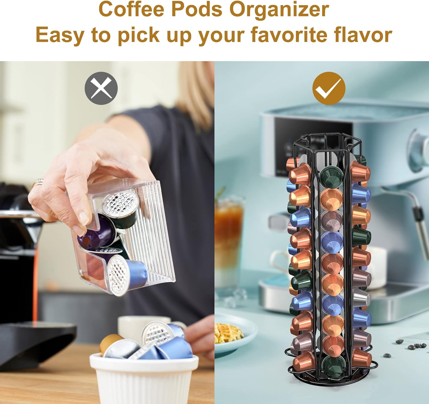 Coffee Pod Holder for Nespress - Food Storage Xl recension och pris