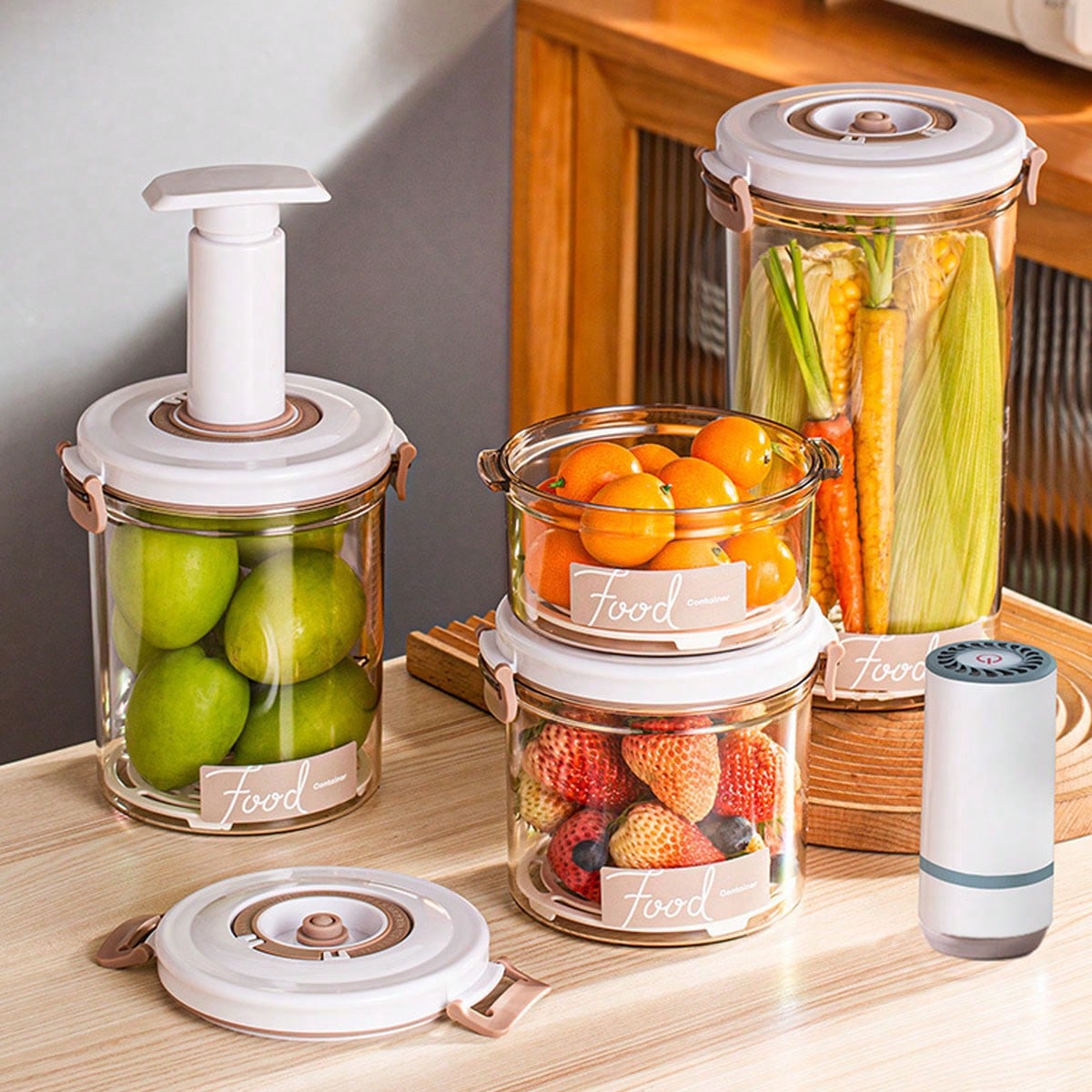 1 Kitchen Food Grade Vacuum Se - Food Storage Vacuum Containers recension och pris