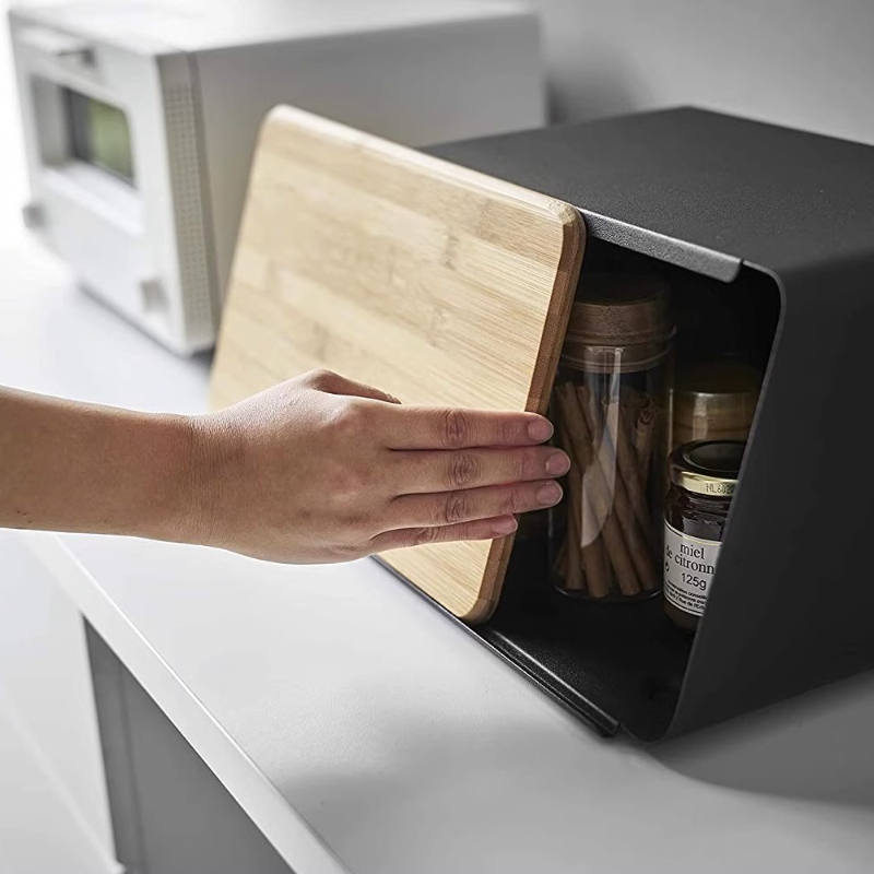 Bamboo Bread Box for Kitchen S - Food Storage Handling recension och pris