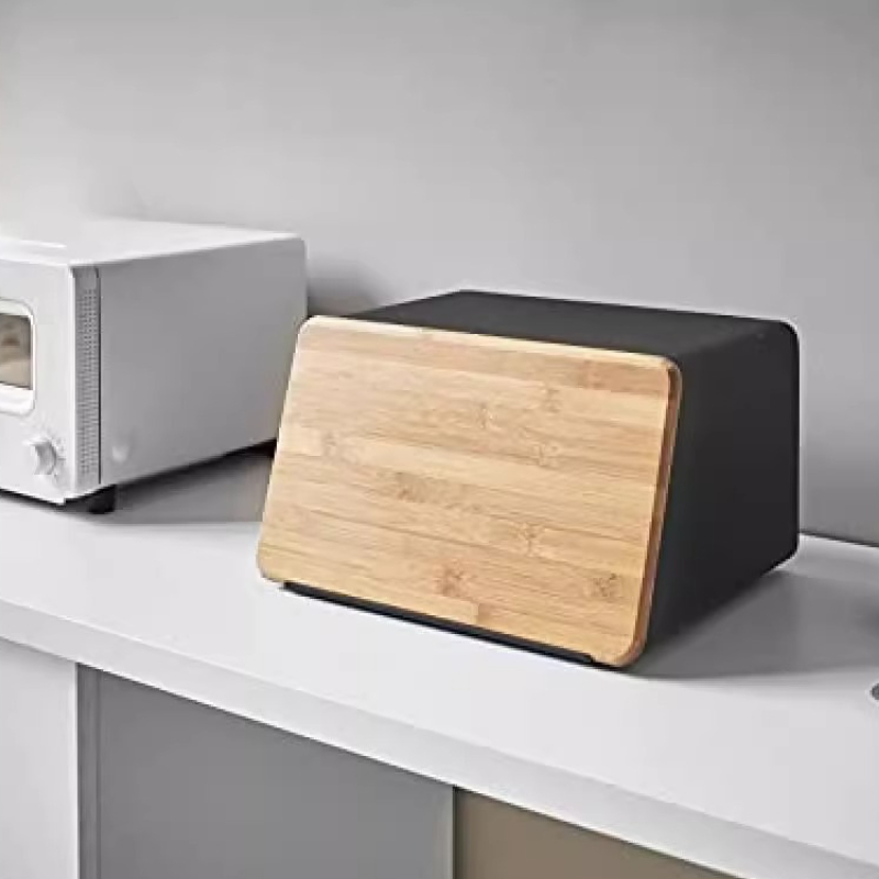 Bamboo Bread Box for Kitchen S - Food Storage Handling recension och pris