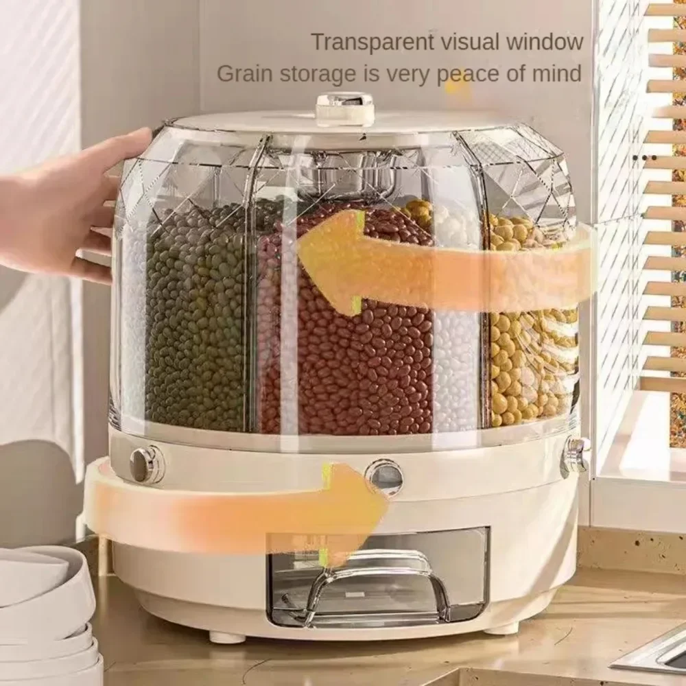 Food Grade Rotating Grain Disp - Food Storage Dispenser recension och pris