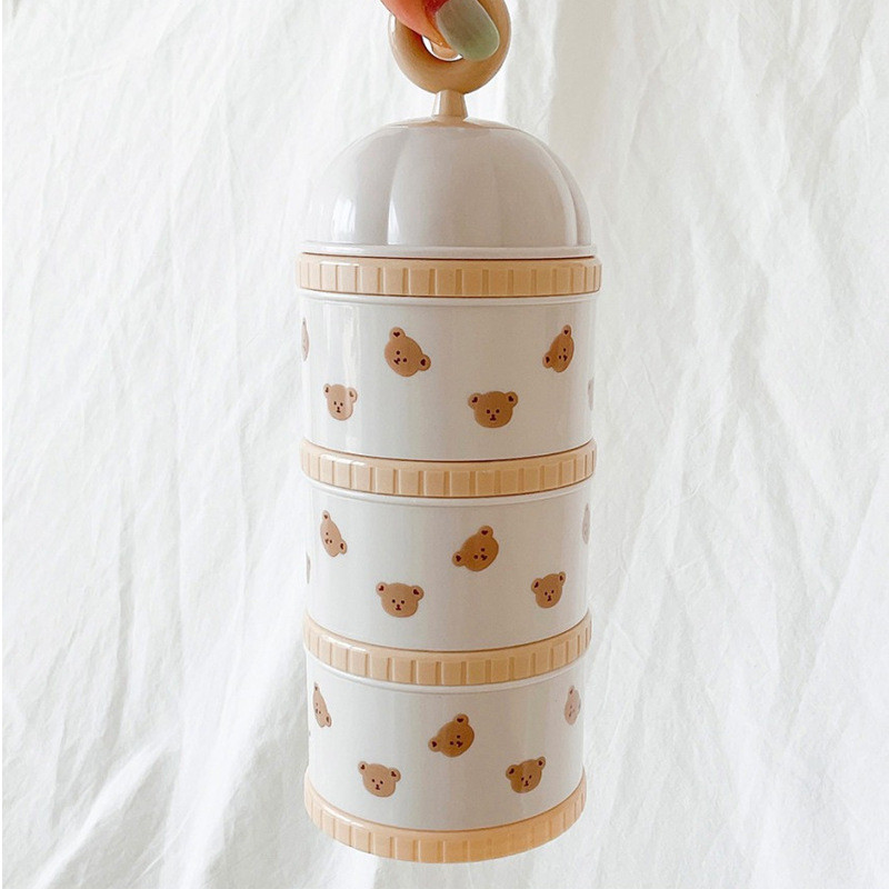 Cute Bear Milk Powder Box Baby - Food Storage Dispenser recension och pris