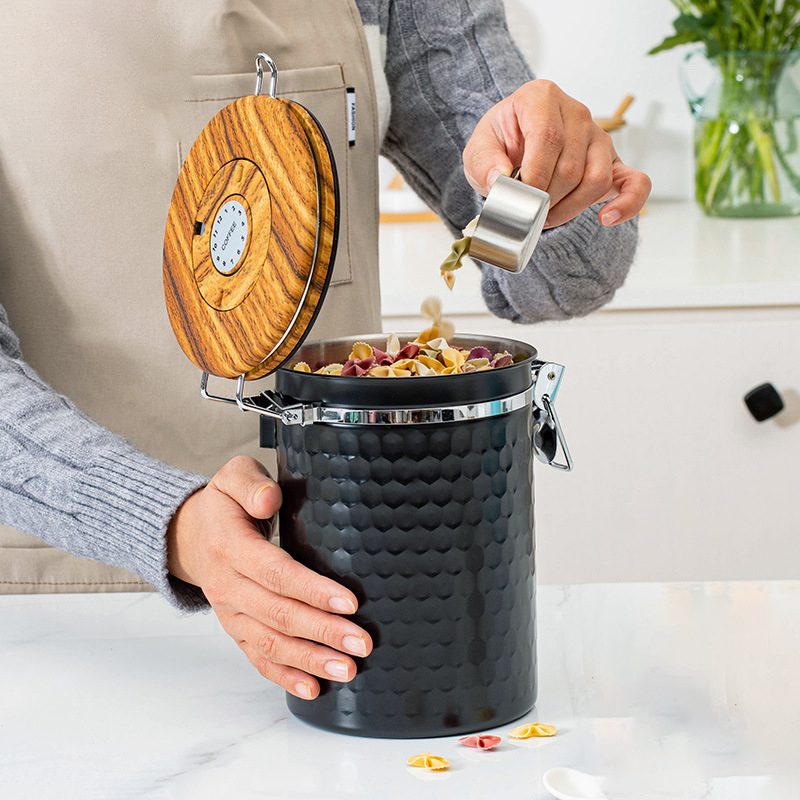 Kitchen Stainless Steel Coffee - Food Storage Canister recension och pris