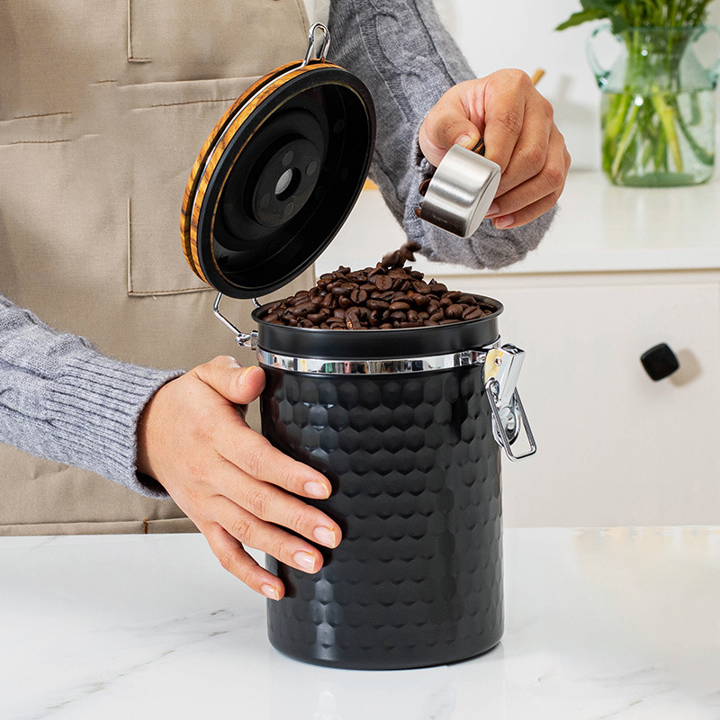Kitchen Stainless Steel Coffee - Food Storage Canister recension och pris