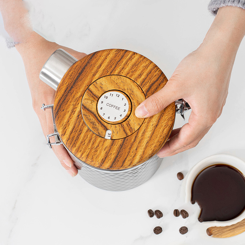 Kitchen Stainless Steel Coffee - Food Storage Canister recension och pris