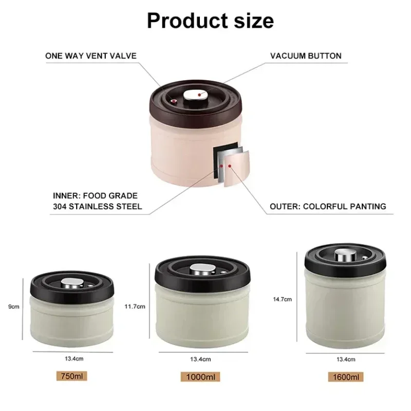 304 Stainless Steel Airtight C - Food Storage Vacuum Containers recension och pris