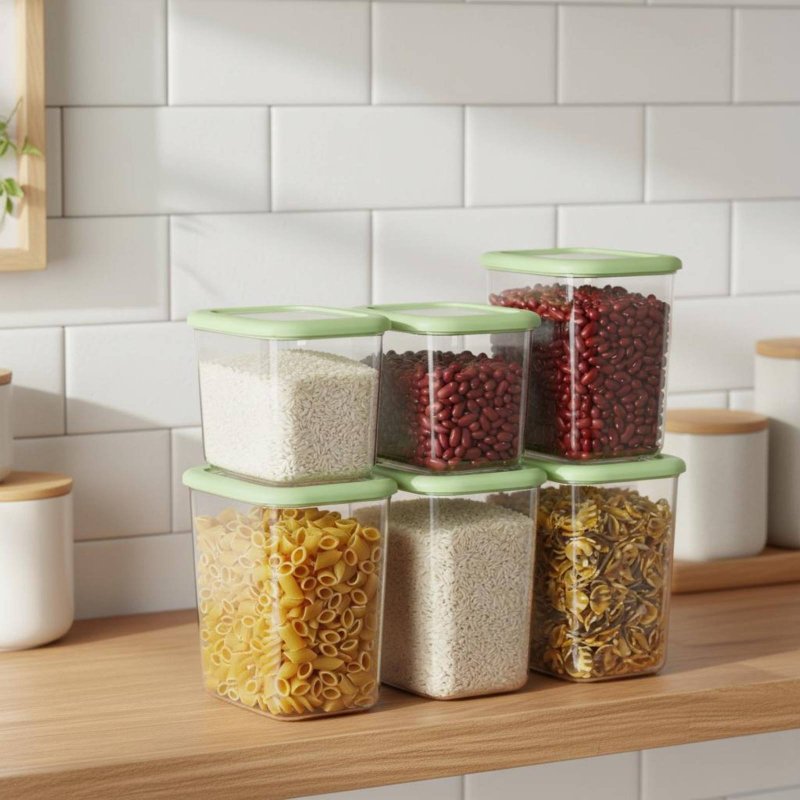 6 Pieces Airtight Food Storage - Food Storage Canister recension och pris