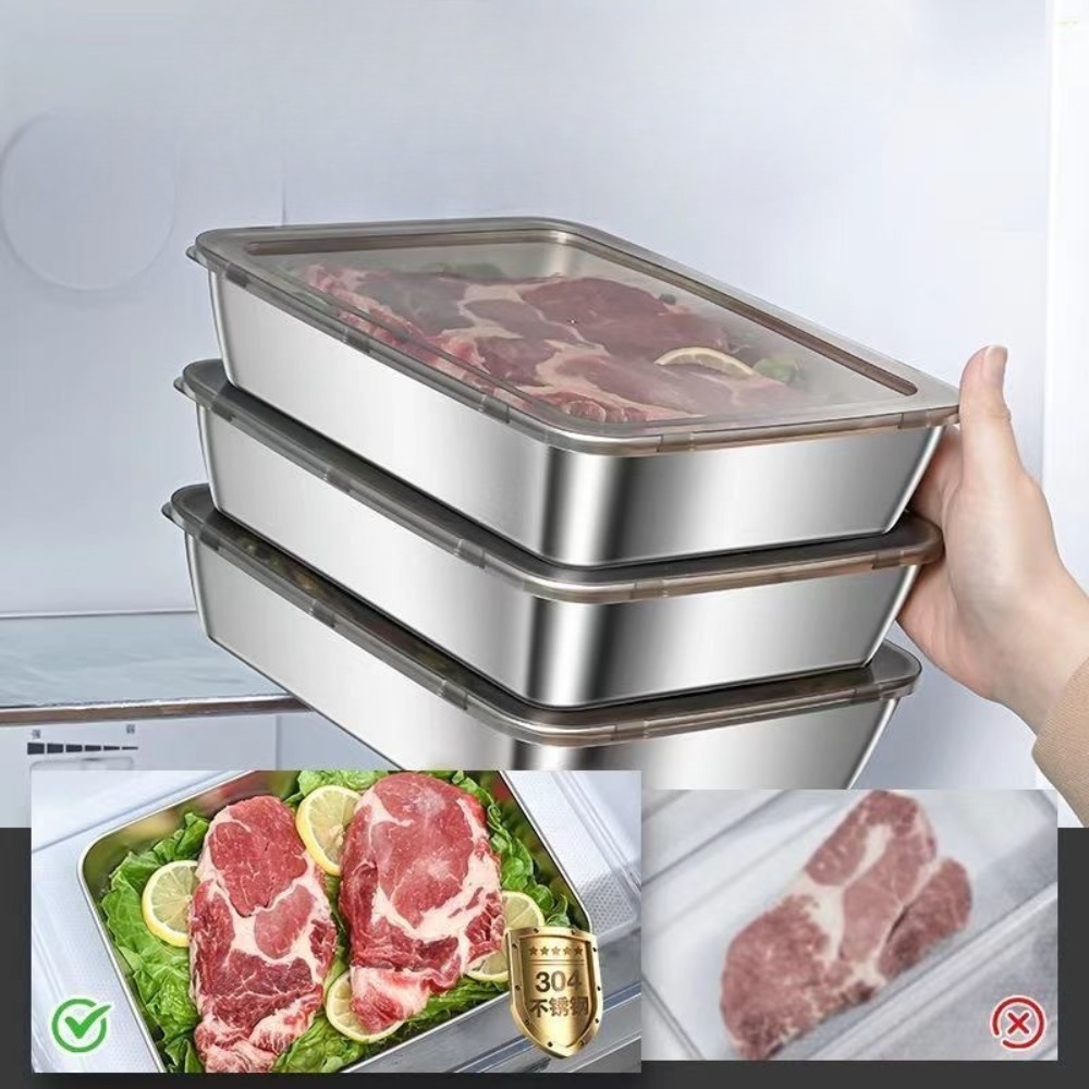 Food Grade Stainless Steel Ser - Food Storage Containers With Lids recension och pris