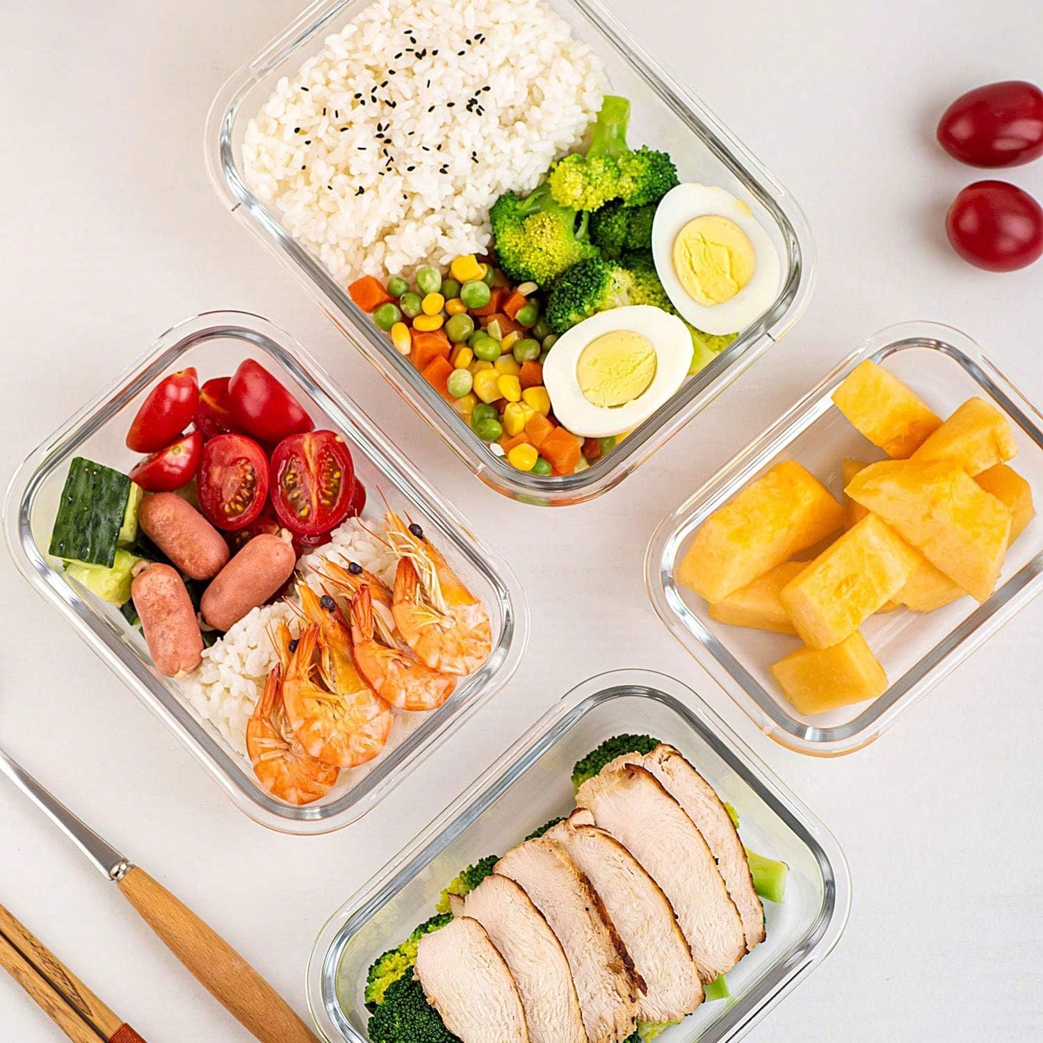 10 Pack Glass Meal Prep Contai - Food Storage Method recension och pris