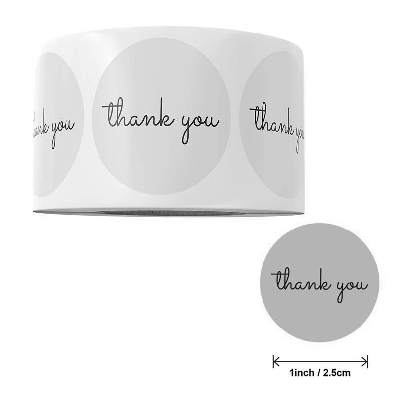 500 Thank You Stickers Roll 25 - Food Storage Label recension och pris