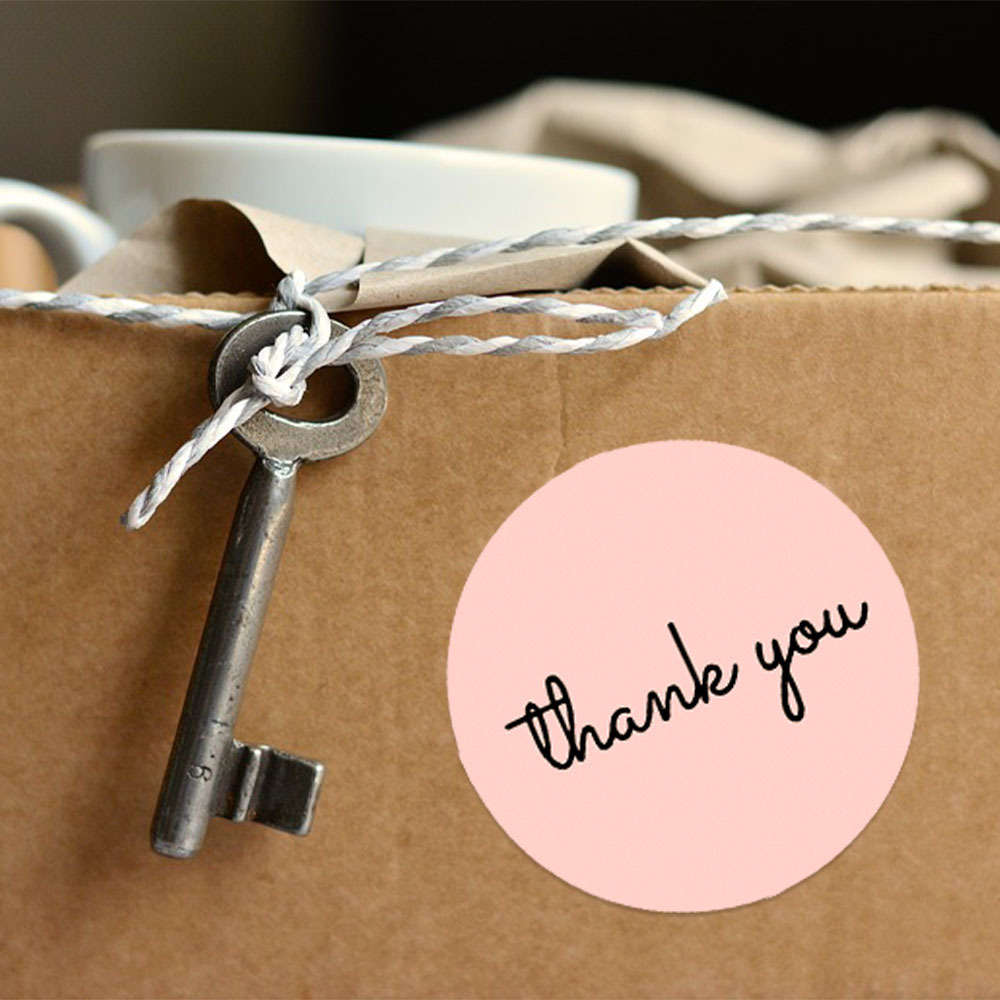 500 Thank You Stickers Roll 25 - Food Storage Label recension och pris