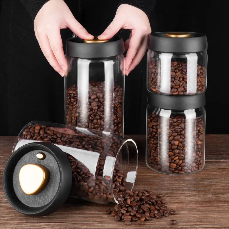 Coffee beans vacuum sealed jar - Food Storage Vacuum Containers recension och pris