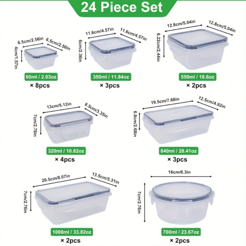 48PCS BPA-Free Food Storage Se - Food Storage Canister recension och pris