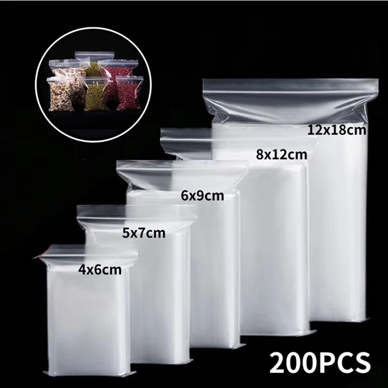 100pcs Transparent Zip Bags Fo - Food Storage Vacuum Seal Bags recension och pris