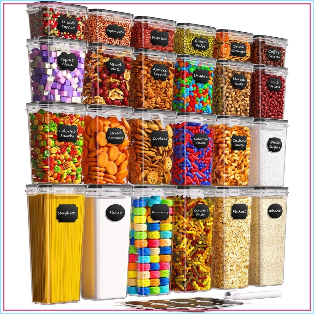 24 PCS Airtight Food Storage C - Food Storage Canister recension och pris
