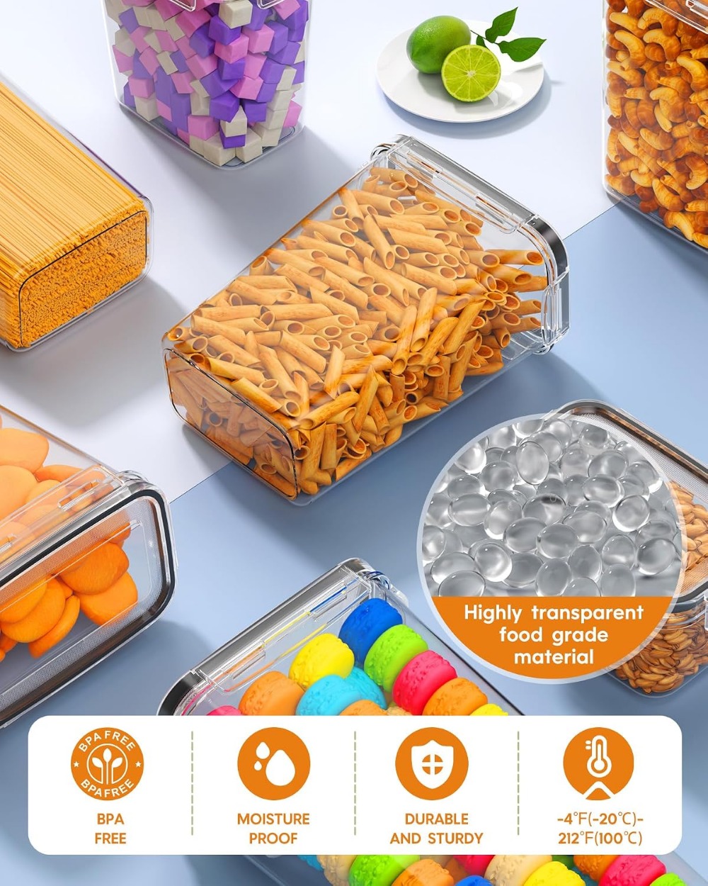 24 PCS Airtight Food Storage C - Food Storage Canister recension och pris