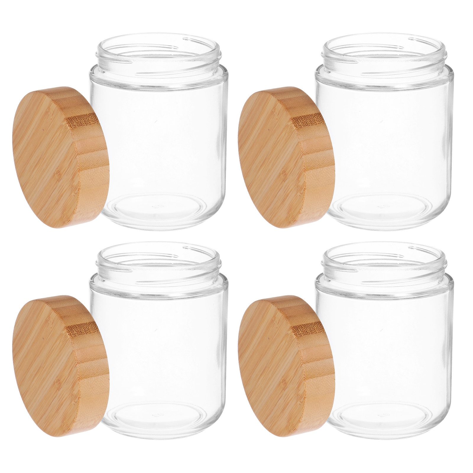 4Pcs Glass Kitchen Storage Jar - Food Storage Containers With Lids recension och pris