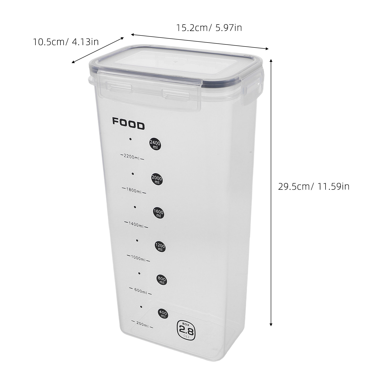 2Pcs Transparent Grain Storage - Food Storage Dispenser recension och pris